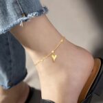 Bohemian Stainless Steel Anklets for Women – Copper Chinese Coin Beaded Chain Jewelry - Image 3