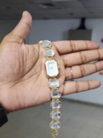 Elegant Emerald Green Rhinestone Women’s Watch – Fashion Casual Bracelet Watch for Ladies - Image 3