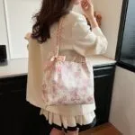 Leisure Large Capacity Summer Shoulder Bag – Butterfly Design, Trendy & Fashionable for College Students - Image 11