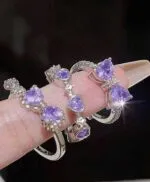 3pcs Bow Finger Ring Set – Elegant Stainless Steel Fashion Rings for Women & Girls - Image 2