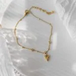 Bohemian Stainless Steel Anklets for Women – Copper Chinese Coin Beaded Chain Jewelry - Image 2