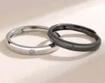 Sun & Moon Couple Rings – Stylish Unique Rings for Couples with box - Image 3
