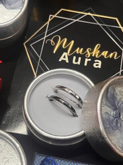 Sun & Moon Couple Rings – Stylish Unique Rings for Couples with box