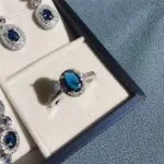 Zircon Jewelry Set – Earrings, Necklace, Ring & Bracelet | 3-Color Sterling Silver Plated - Image 5