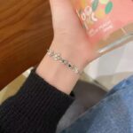 Gold-Plated Zircon Flower Bracelet for Girls – Korean Style Elegant Jewelry Gift - Image 2