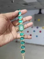 Elegant Emerald Green Rhinestone Women’s Watch – Fashion Casual Bracelet Watch for Ladies - Image 5