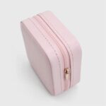 Mini Portable PU Leather & Flannel Zipper Jewelry Box – Multifunctional Travel Organizer for Rings, Necklaces, Earrings & Pendants - Image 4