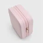 Mini Portable PU Leather & Flannel Zipper Jewelry Box – Multifunctional Travel Organizer for Rings, Necklaces, Earrings & Pendants - Image 4
