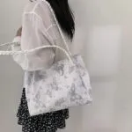 Leisure Large Capacity Summer Shoulder Bag – Butterfly Design, Trendy & Fashionable for College Students - Image 8