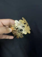Stainless Metal Ferroalloy Cuff Bracelet with Ring Set for Women | Stylish Jewelry Combo - Image 4