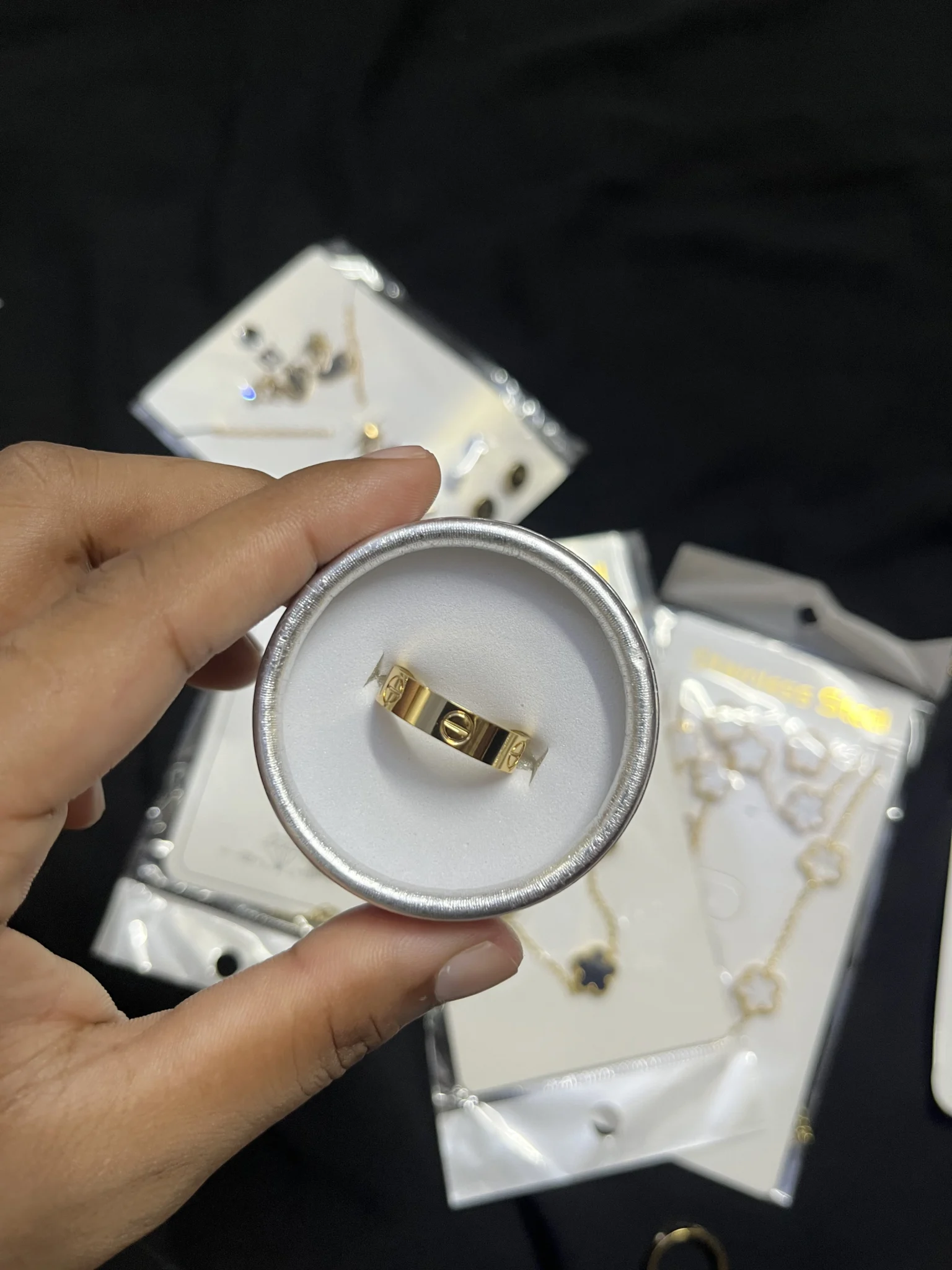 IMG_4248 Elegant Stainless Steel Ring for Women | 350 Taka - Image 1