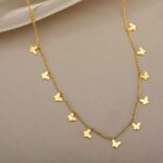 Stainless Steel Butterfly Pendant Necklace for Women – Clavicle Chain Fashion Fine Jewelry, Party & Gift Ready - Image 2
