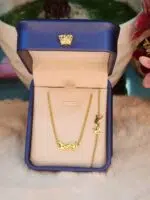 YSL Pendant & Bracelet Jewelry Set – Elegant Necklace and Bracelet Combo for Women