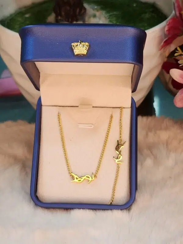 YSL Pendant & Bracelet Jewelry Set – Elegant Necklace and Bracelet Combo for Women