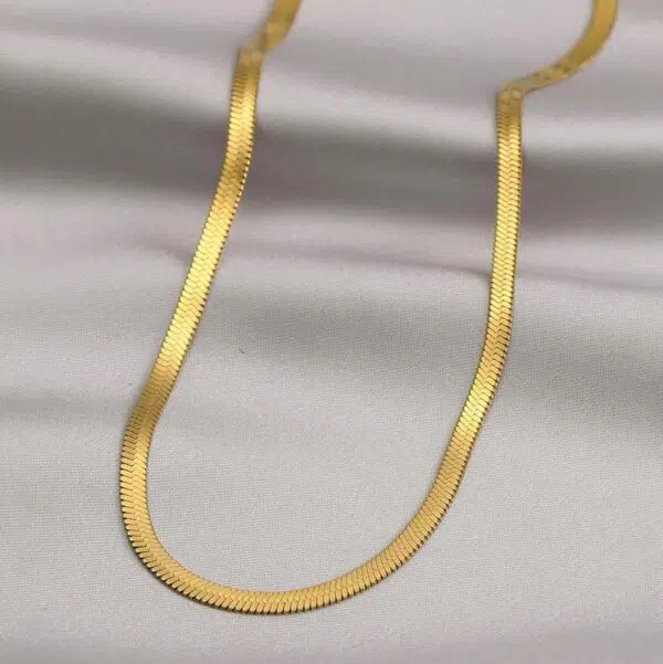 Stainless Steel Snake Chain Necklace for Women – Classic Chain Jewelry, Elegant & Durable