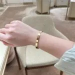 Elegant Stainless Steel Cubic Zirconia Bracelet – Luxury Bangle Jewelry Gift for Women & Friends - Image 3