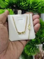 YSL Pendant & Bracelet Jewelry Set – Elegant Necklace and Bracelet Combo for Women - Image 2