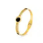 Fashionable Stainless Steel Bracelet Watch for Women – Sleek Black Face & Classic Roman Numerals - Image 5